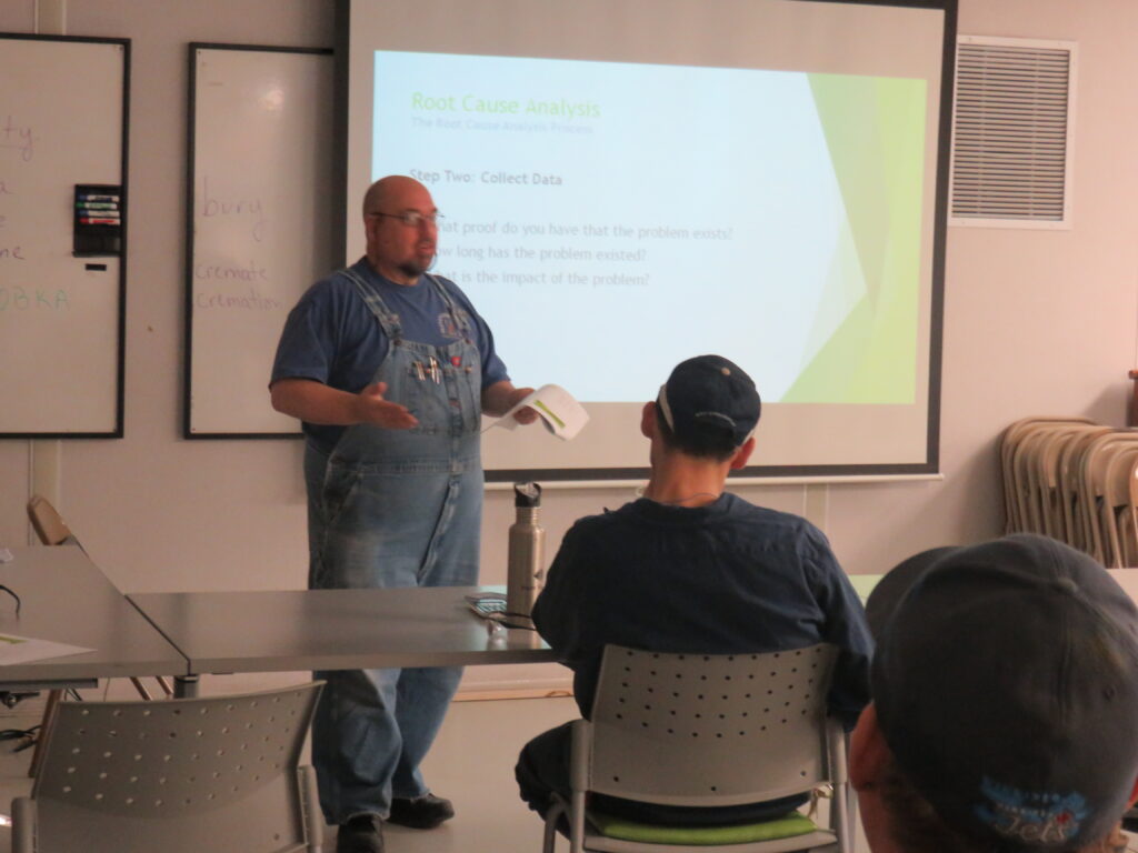 Trainer conducting a workshop