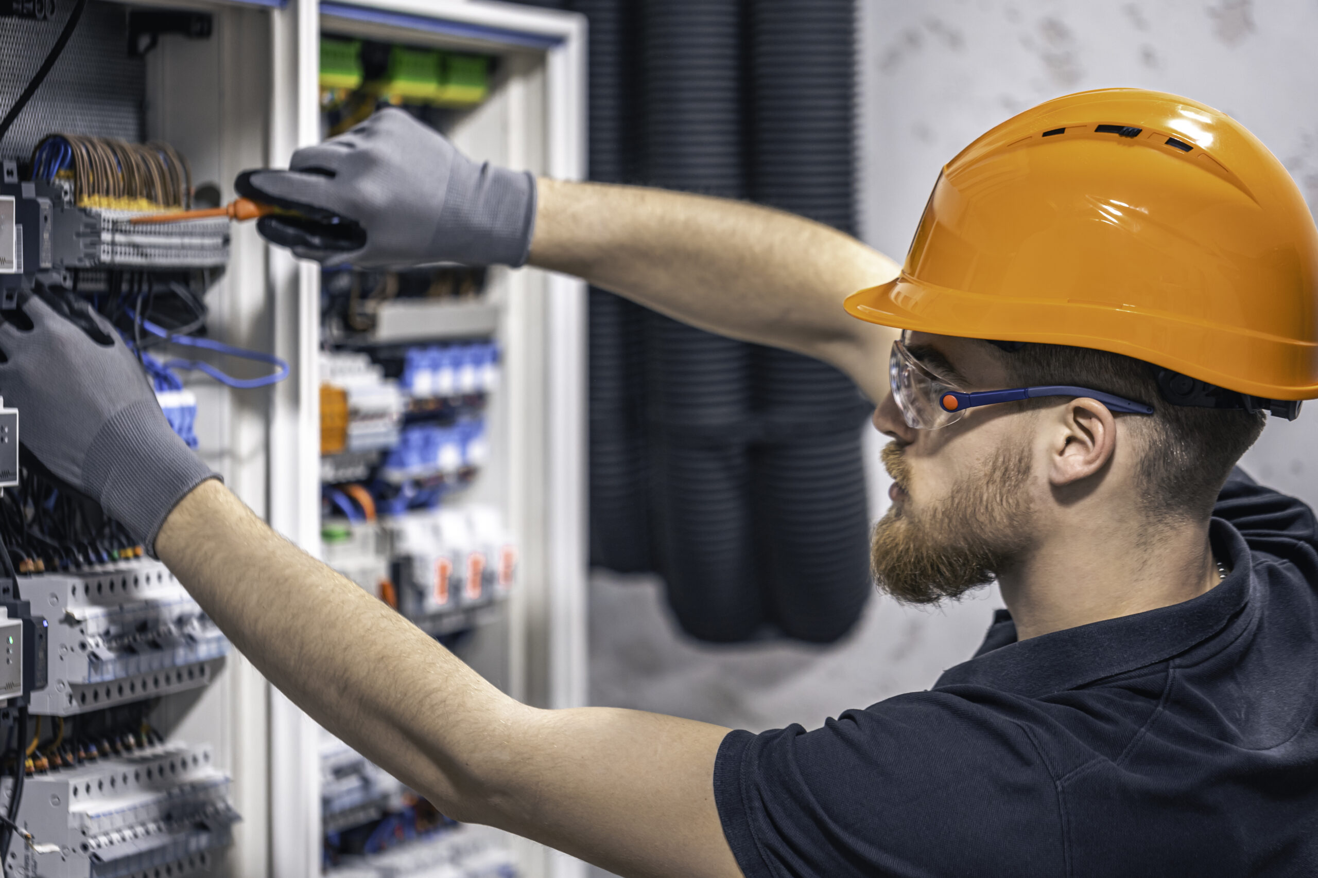 A Male taking care of Inspection & Technical Services
